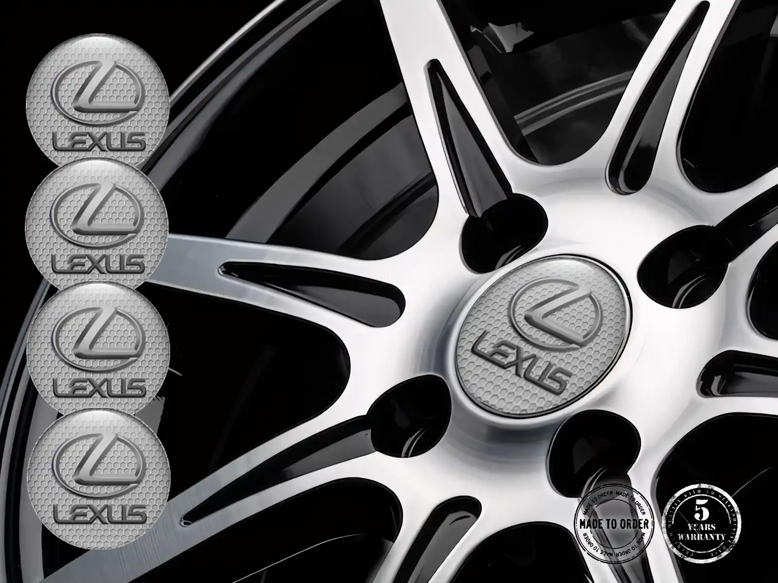 Lexus Calcomanías de Cúpula Estilo Insignias Estilo de Silicona